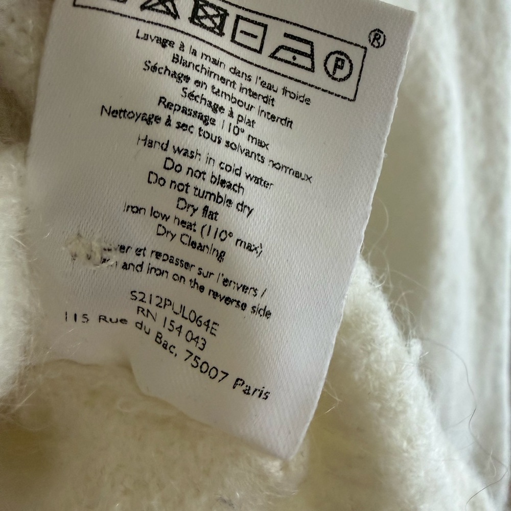 Sézane Léon ecru wool jumper - Picture 6 of 8